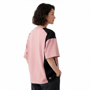 Camiseta de Verano para Mujer de Alta Calidad, 100% Algodón, 220 g/m², Personalizada con Logotipo Impreso en 3D, Hombros Caídos, Tie Dye - Product Image 3