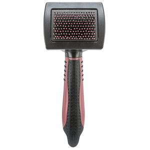 Brosse douce pour le toilettage des animaux de compagnie 7 x 16 cm en plastique pour chat avec des poils doux - Product Image 3