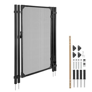 Kit di Sicurezza per Porte Esterne, Cancello per Recinzione Piscina Interrata 4 x 2,5 Piedi con Chiusura in Metallo, Accessori per Piscina - Product Image 1