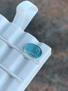 Aigue-marine bleue naturelle, cabochon ovale, pierre précieuse d'Inde, pierre en vrac, vente en gros, fabrication de bijoux, certifiée IGI, haute qualité, sur mesure - Product Image 3