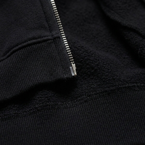 Ensemble de survêtement décontracté pour homme, noir, à capuche, en coton, coupe ample, avec fermeture éclair et poches latérales, idéal pour l'automne - Product Image 6