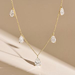 สร้อยคอเพชรเลี้ยงในห้องปฏิบัติการพร้อมส่ง ทองคำขาว 9K จี้ทรงกลม ดีไซน์หรูหราทันสมัย ของขวัญสำหรับเธอ - Product Image 4