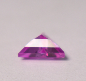 Lab <b>Pink</b> Sapphire Corundum 8 mm Trillion Faceted AAA Loose Gemstones for Luxury Jewelry Makings, September Birthstones - Product Image 2