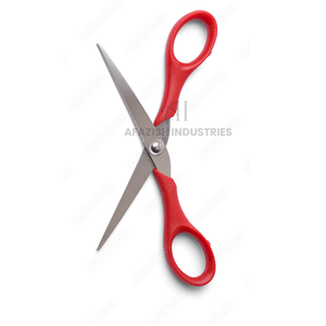 Tijeras de barbero con mango de plástico rojo, tijeras de barbero de calidad profesional, precio barato, plástico de acero inoxidable de alta calidad - Product Image 2