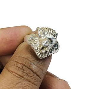 Anillo de declaración hecho a mano con diseño de cara de Tigre, ajuste de bisel de plata de ley 925 sólida para hombre al por mayor, regalo de boda perfecto para mujer - Product Image 2