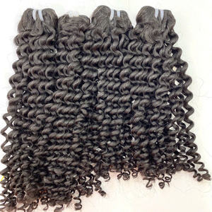 Extensiones de Cabello Virgen Camboyano Ondulado Profundo, Doble Trama a Máquina, Pedido a Granel, Estilo Ondulado Natural - Product Image 2