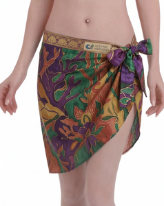 Paréo Hawaïen Polynésien Imprimé Personnalisé Léger pour la Plage, Tenue de Vacances Tropicale, Fabrication OEM ODM - Product Image 5