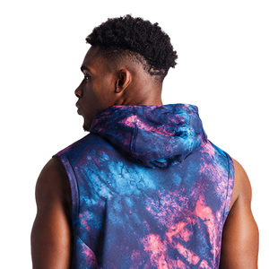Débardeurs de sport sublimés pour hommes, personnalisés, coupe musclée, avec capuche, sans manches - Product Image 3