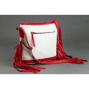 Bolso bandolera bohemio con flecos de piel de ante para mujer al por mayor nuevo estilo vintage cierre de cremallera portátil para verano invierno primavera - Product Image 3