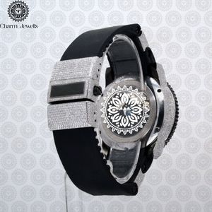 Charm_Jewells Unisex Sport <b>Watch</b> Stainless Steel Case Silicone Band Analog Quartz Movement 42mm Round Dial Water Resistant - Product Image 3
