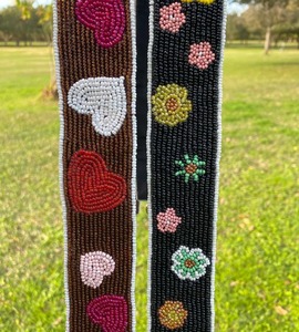 Professional Luxury Portable <b>Beaded</b> Bag Straps with Scallop Design-Customizable Colors & Durable straps - Product Image 1