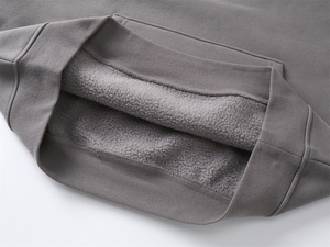 Sweat à capuche surdimensionné pour homme en molleton épais 400 g/m² de haute qualité, avec poche, impression de logo OEM, couleurs et tailles personnalisées - Product Image 4