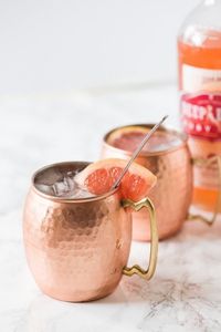 Juego de tazas de cobre Marina Boulevard, tazas para bebidas hechas a mano, tazas premium para cócteles, acabado duradero - Product Image 1