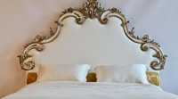 Tête de lit de luxe sculptée à la main, ensemble de chambre rembourré, panneau décoratif, design antique, pour hôtel, maison, mariage