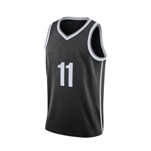 Maillot de basketball personnalisé col en V sans manches en mesh respirant unisexe pour adulte, tenue d'équipe avec impression par sublimation numéro 11, design avant et arrière - Product Image 2