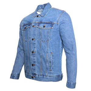 Custom Denim Jacket for Men, Vintage Washed Cotton, Heavyweight Streetwear, Custom Logo, Wholesale & OEM Manufacturer - Product Image 3