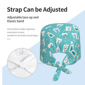 Gorros Quirúrgicos con Clip para el Cabello, Gorros Médicos para Doctores y Enfermeras, Gorros de Algodón Multicolor con Lazos Traseros para Quirófano - Product Image 4