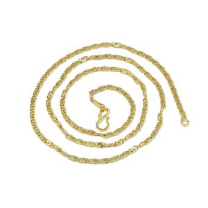 Collar de Cadena Bizantina para Mujer, Chapado en Oro Micro de 14K, 18K y 24K, Diseño Moderno, Cadena de Latón, Venta al Por Mayor - Product Image 3