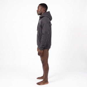 Sudadera con Capucha de Corte Cuadrado, Bordada, con Mangas Largas y Bolsillo Frontal, 100% Algodón Felpa, Transpirable, Estilo Invernal para Hombre - Product Image 2