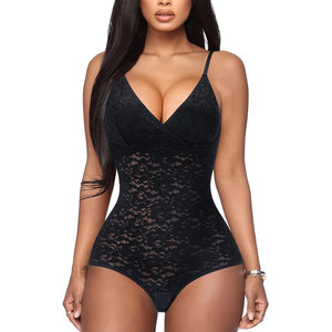 Solid Trader Trendy Streetwear Translucent <b>Mesh</b> Sexy Curve Enhancing Slimming <b>Top</b> Hot Selling Garment <b>Women</b> Body Suit - Product Image 5