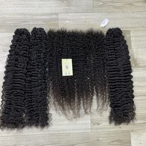 ผมดิบชาวพม่าผมหยิกจากเวียดนามลูกไม้สวิส13X6 HD ด้านหน้าผมมนุษย์ผมเวียดนาม - Product Image 5