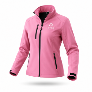 Veste softshell pour femme personnalisée, imperméable, coupe-vent, vêtements de travail en plein air, veste OEM ODM, étiquette privée, uniforme d'entreprise pour femmes - Product Image 2