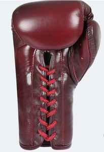 Guantes de boxeo Lacer Up de cuero genuino en venta en línea, guantes de boxeo transpirables de alta calidad con etiqueta privada personalizada. - Product Image 2