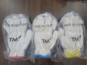 ถุงมือกันลื่น PVC ลายจุด ผ้าฝ้าย ทนความเย็น ทนทาน ปราศจากน้ำยาง สำหรับงานนิรภัย ผลิตในเวียดนาม ไซส์ XXL - Product Image 5