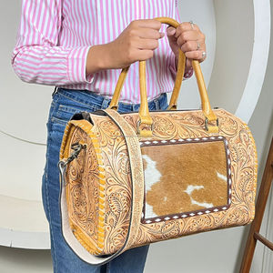 Bolso Grande de Cuero Repujado de Calidad Premium 2026 de Gran Venta para Mujer, Bolso de Viaje de Piel de Vacuno, Bolsos Cruzados de Diseñador - Product Image 5