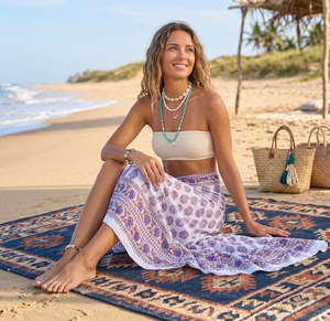 Wholesale Hand Block Print Lightweight Breathable Long Cotton <b>Sarong</b> Pareo Floral Beach <b>Wrap</b> for Women Boho Cover 100% Cotton up - Product Image 6