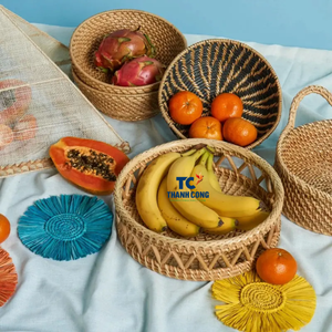 Fábrica al por mayor en Vietnam, precio barato, bandejas de servicio sostenibles hechas a mano naturales para baño, sala de estar, artesanías Thanh Cong - Product Image 2