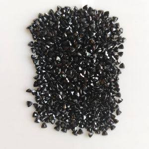 Spinelle noire naturelle 3MM taille triligne, pierre précieuse en vrac de qualité supérieure pour la fabrication de bijoux, provenance Red Mountain Gems - Product Image 2