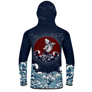 Sudadera con Capucha Personalizada Impermeable con Estampado para Exteriores, Protección UV, Ligera, Transpirable, de Manga Larga para Caza y Pesca - Product Image 6