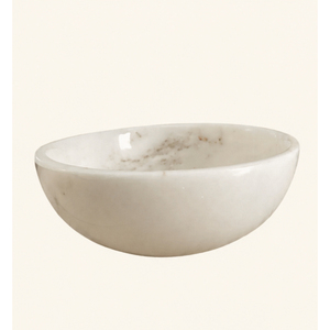 Bol à salade en marbre blanc, écologique, en pierre naturelle, bols de service pour fruits, vaisselle, centre de table pour la maison, l'hôtel, la restauration - Product Image 5