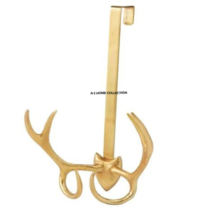Nuevo Diseño de Soporte para Coronas de Metal Plateado, Elegante para Decoración de Puertas de Hogar y Hotel, Soporte para Coronas de Metal a Precio de Mayoreo - Product Image 4
