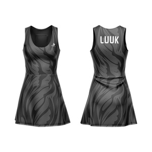 Personalized Digital Printed Team Name Women's Summer Tennis Athletic Kit Sleeveless 100% Polyester Slim Fit Breathable Dress - Product Image 6