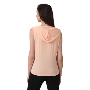 Hoodies décontractés sans manches, gilets zippés, débardeurs de sport en mélange de coton, couleurs personnalisées - Product Image 3