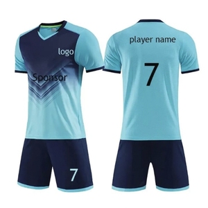 Servicio OEM, Uniforme de Fútbol Personalizado con Logotipo Frontal Impreso, 100% Poliéster, Secado Rápido, Manga Corta, Transpirable, Corte Holgado para Hombre - Product Image 2
