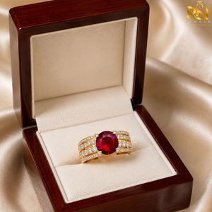แหวนเพชรเม็ดเดี่ยวทองคำแท้ 18K หรูหรา ประดับเพชรเลี้ยงในห้องปฏิบัติการ สี DEF ความใส VVS ดีไซน์สง่างาม เครื่องประดับชั้นดี แหวนหมั้นสำหรับผู้หญิงและผู้ชาย - Product Image 4