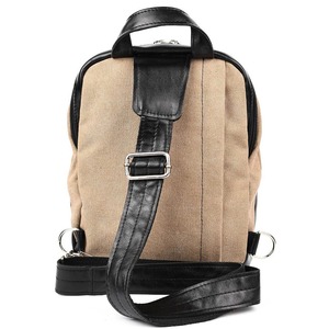 Sac bandoulière en cuir et toile de haute qualité, durable, imperméable, avec fermeture éclair, style rétro, pour poitrine, voyage et randonnée LCSB-0028 - Product Image 6