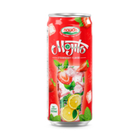 Nouveautés Boissons Mojito Soda Citron Menthe 320ml Boissons non alcoolisées en conserve Usine de Nawon à base de fruits au Vietnam Échantillon gratuit OEM