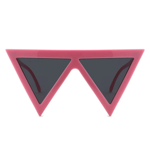 New Fashion Oversized Y2k <b>Sunglasses</b> Custom Logo Trendy Futuristic Style Uv400 Shades Big Triangle Frame <b>Sunglasses</b> Wholesale - Product Image 4