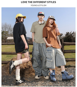 เสื้อยืดผู้ชาย 2026 ฤดูร้อน เสื้อยืดโอเวอร์ไซส์ ผ้าฝ้าย เสื้อยืดลำลอง คุณภาพสูง แขนสั้น เสื้อยืดผู้ชาย สีพื้น เสื้อกีฬา - Product Image 2