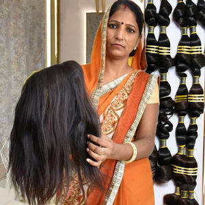 Extensiones de cabello humano vietnamita liso sedoso tejido alineado de cutícula negra virgen Natural 100% sin procesar de 8-32 pulgadas - Product Image 6