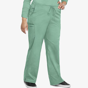 Tenue médicale tricotée personnalisable unisexe à col en V et manches courtes, avec pantalon assorti, de haute qualité et à séchage rapide pour hôpital - Product Image 5