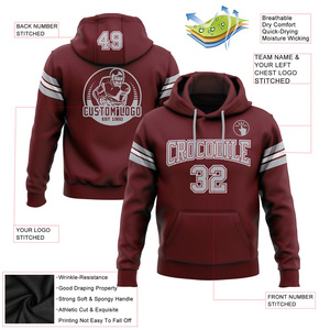 เสื้อฮู้ดดี้อีสปอร์ตแบบกำหนดเอง พิมพ์ลายโลโก้ทั่วตัวด้วยเทคนิค Sublimation ผลิตจากโพลีเอสเตอร์ ขายส่ง - Product Image 2