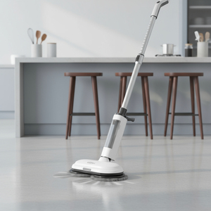 Mopa Eléctrica Inalámbrica SUDEX con Tanque de Agua de 300 ml, Motor Dual, Cabezal Giratorio de 180°+, para Limpieza en Seco y Húmedo, para Uso Doméstico - Product Image 2