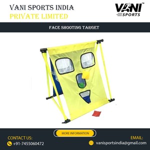 Objetivo de Tiro Plegable Portátil con Logotipo Personalizado, Alta Retención de Aire, 90x70cm, Plástico Sólido Amarillo y Azul, para Entrenamiento de Niños - Product Image 5