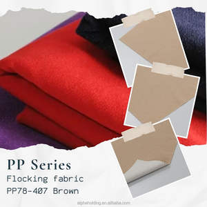 Tissu flocqué Pigpell en rayonne avec support tissé, 54" 70Y, pour emballage de bijoux, PP78-407 Marron - Product Image 2