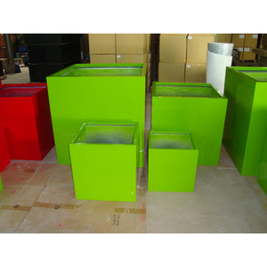 Ensemble de pots de jardin en fibre de verre, pots à fleurs élégants, écologiques, jardinières sculptées à la main, qualité supérieure, design moderne, toutes saisons - Product Image 6